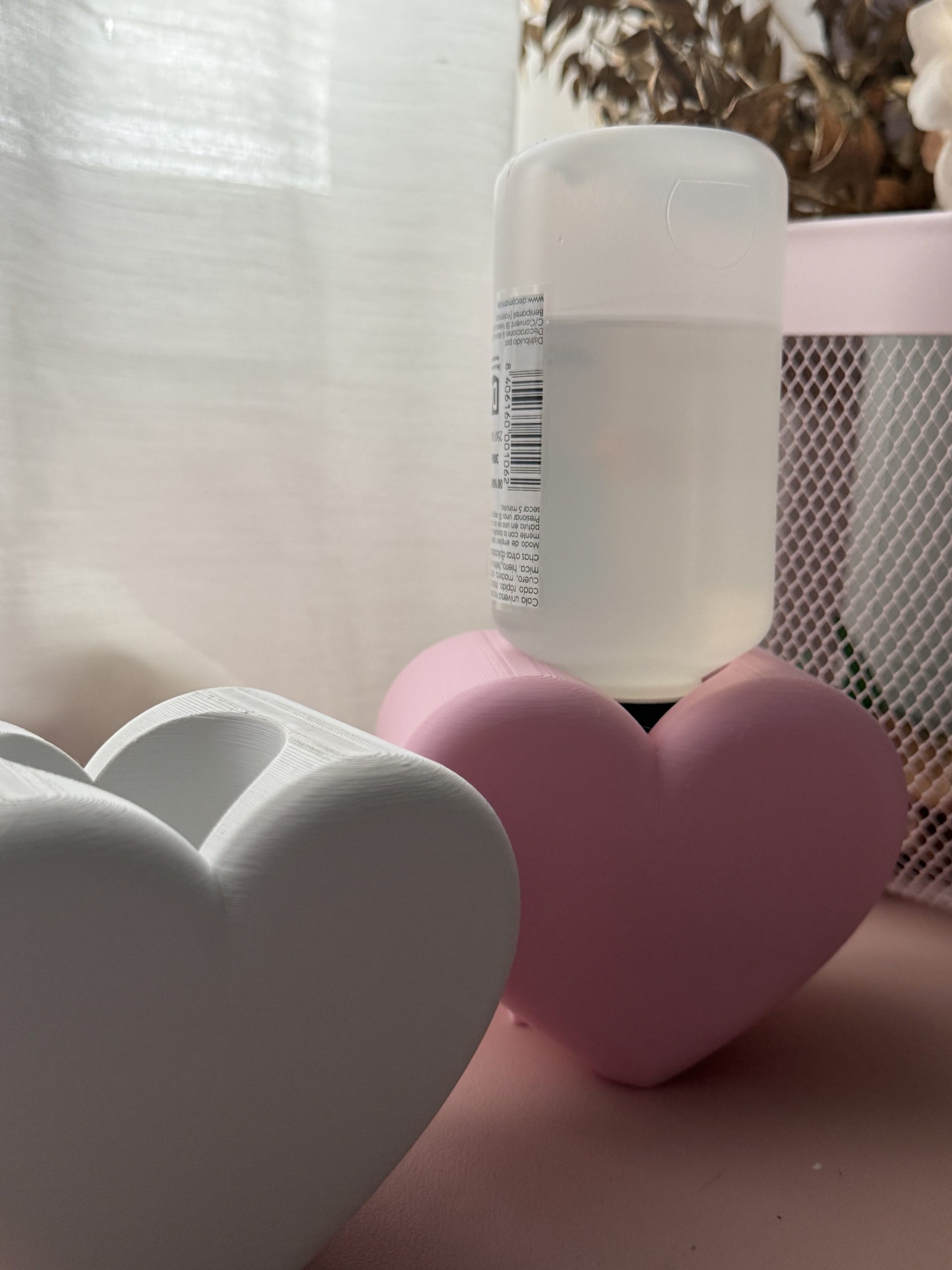 Soporte pegamento corazón personalizable